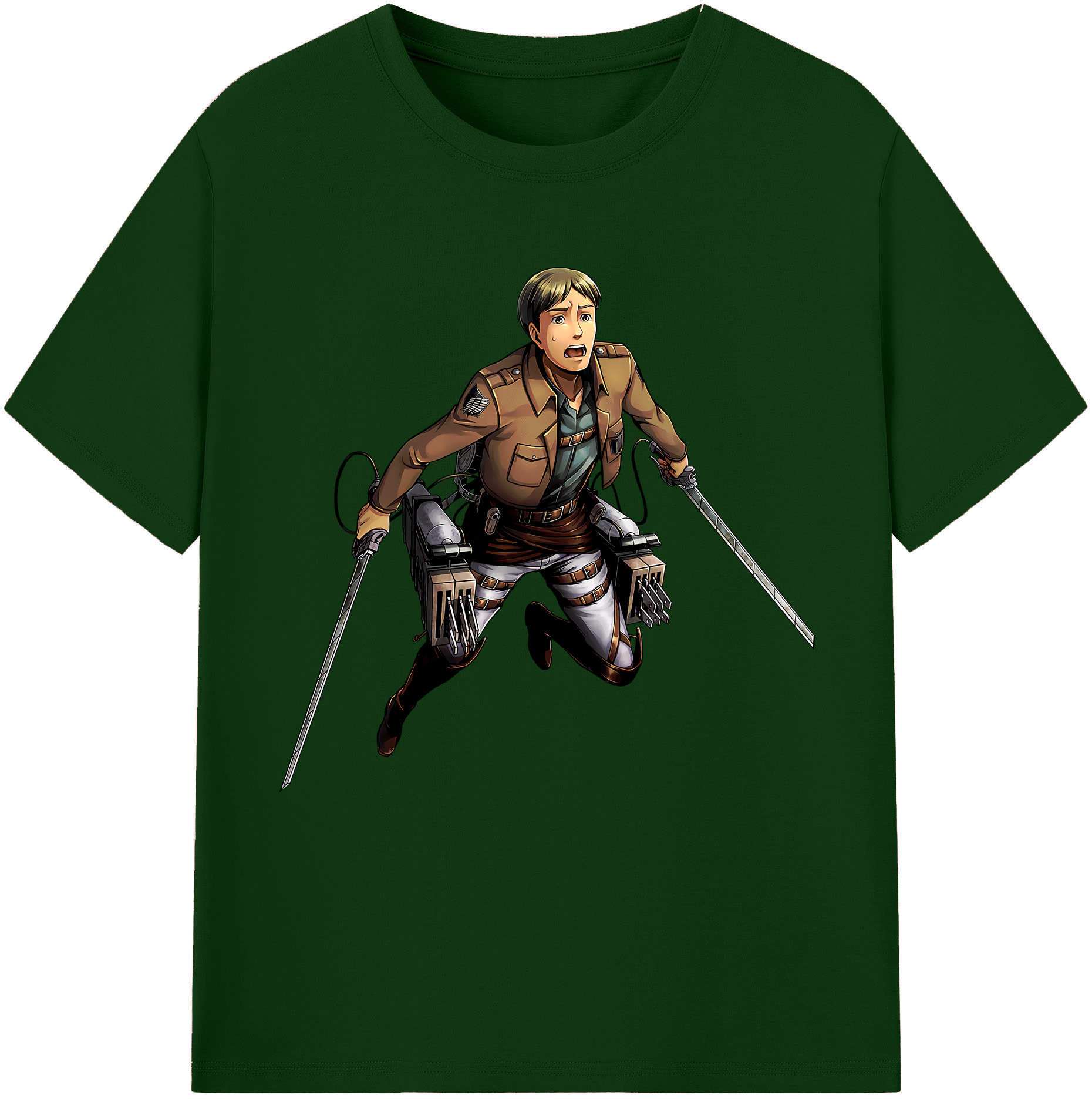 （画像用） 進撃の巨人 Attack on Titan 綿100％半袖Tシャツ（フロントプリント）
